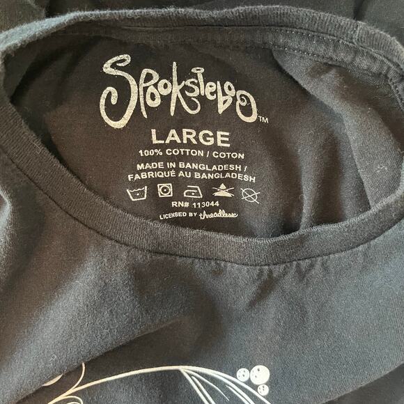 Spooksieboo Women's Cat Ghost 100% Cotton T-Shirt - Size Large - Picture 2 of 3